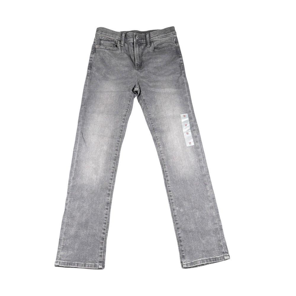 Old Navy Kids Boys Slim Gray Wash 360 Stretch Jeans Size 14 Built-in‎ Tough 606